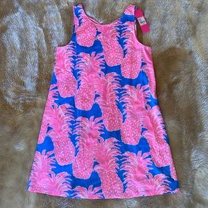 NWT Lilly Pulitzer Kristen Swing Dress in Blue Haven Little Flamenco, Sz Med